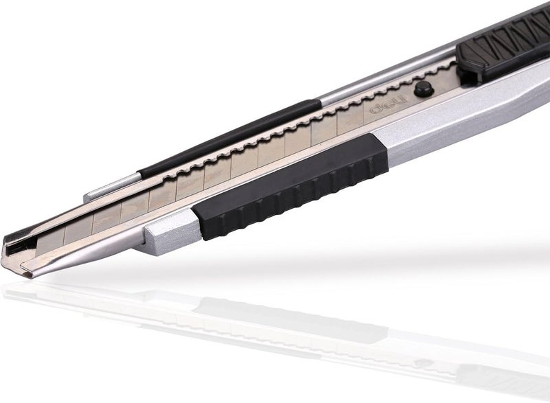 Deli Soft Touch SK5 Steel Blade Cutter with 13 Snap Blades- Pack Of 05 - Image 3